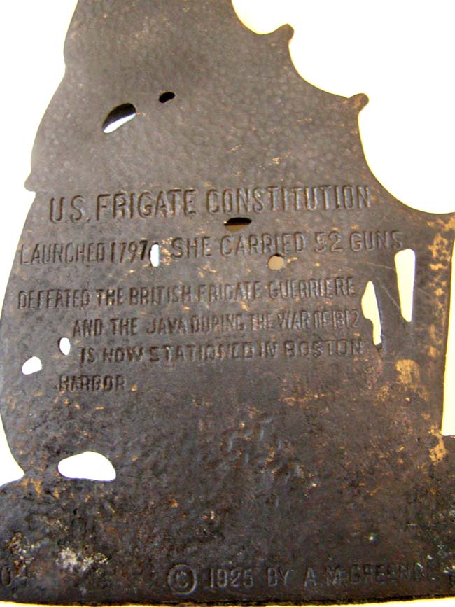 A pair of U.S. Frigate Constitution bookends by Greenblat Studios, Boston, 1925 — image 2